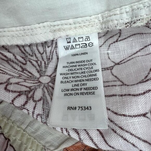 NWOT RACHEL ROY 100% LINEN Wide Leg Elastic Waist Pull on Boho Pants wPockets M - Picture 11 of 11